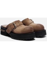 Balenciaga - Venom Leather Mules - Lyst