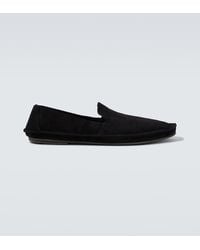 The Row - Tyler Suede Loafers - Lyst