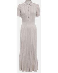 Gabriela Hearst - Amor Silk And Cashmere Midi Dress - Lyst