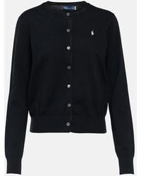 Polo Ralph Lauren - Cardigan De Mezcla De Algodon Bordado - Lyst