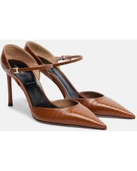 Tom Ford - Vertigo Snake-Effect Leather Pumps - Lyst