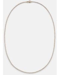 STONE AND STRAND - 14Kt Tennis Necklace With Diamonds - Lyst