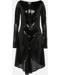 Courreges - Ellipse Sequined Cutout Midi Dress - Lyst