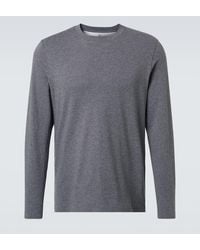 Brunello Cucinelli - Camiseta De Jersey De Algodon - Lyst