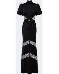 Rebecca Vallance - Bow-Detail Embellished Maxi Dress - Lyst