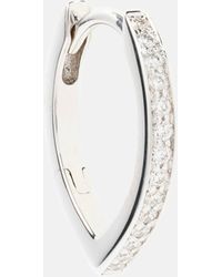 Repossi - Boucle d'oreille unique Antifer en or blanc 18 ct et diamants - Lyst