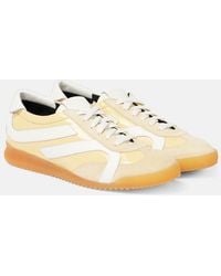Proenza Schouler - Track Suede-Trimmed Leather Sneakers - Lyst