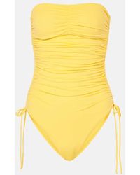 Melissa Odabash - Sydney Ruched Strapless Swimsuit - Lyst