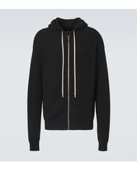 Rick Owens - Ribbed-Knit Virgin Wool Hoodie - Lyst