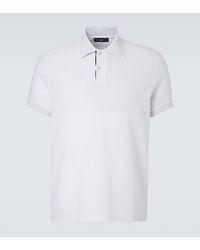 dunhill - Cotton Pique Polo Shirt - Lyst