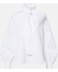 Max Mara - Blusa Bosforo De Popelin En Mezcla De Algodon - Lyst