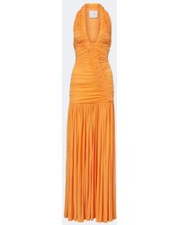 Christopher Esber - Orion Ruched Halterneck Gown - Lyst