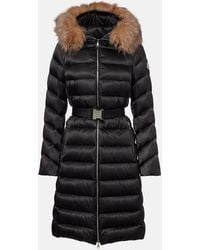 Moncler - Leersie Shearling-Trimmed Hooded Down Coat - Lyst