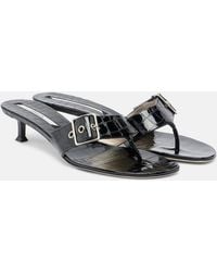 Christen - Helix Patent Leather Thong Sandals - Lyst