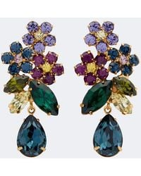 Jennifer Behr - Bouquet Embellished Drop Earrings - Lyst