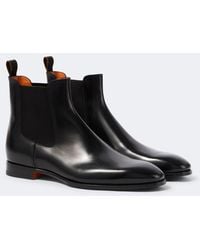 Santoni - Leather Chelsea Boots - Lyst