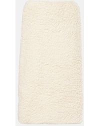 Jil Sander - Cotton Fleece Midi Skirt - Lyst