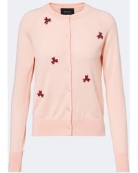 Simone Rocha - Crystal-Embellished Wool And Silk Cardigan - Lyst