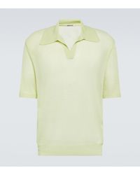 AURALEE - Polopullover Aus Wolle Und Seide - Lyst