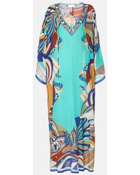 CAMILLA - Printed Silk Kaftan - Lyst