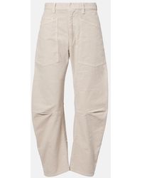 Nili Lotan - Shon Cotton-Blend Chino Pants - Lyst