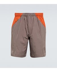 Y-3 Shorts aus Shell - Grau