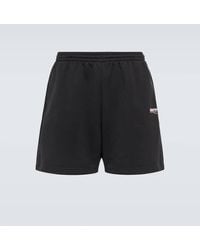 Balenciaga - Shorts in jersey di cotone con stampa - Lyst