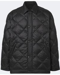 Prada - Logo Quilted Down Jacket - Lyst