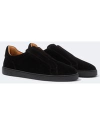 Magnanni - Canelo Slip Suede Sneakers - Lyst