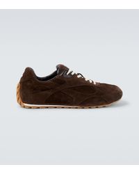 Bottega Veneta - Orbit Flash Suede Sneakers - Lyst