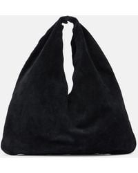 The Row - Tote Bag Bindle Small Aus Veloursleder - Lyst