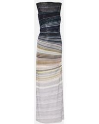 Missoni - Sequined Striped Lame Maxi Dress - Lyst