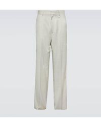 Givenchy - Pantalones anchos de lana virgen - Lyst