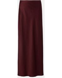 Brunello Cucinelli - Satin Maxi Skirt - Lyst