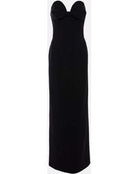Magda Butrym - Draped Wool-Blend Bustier Gown - Lyst