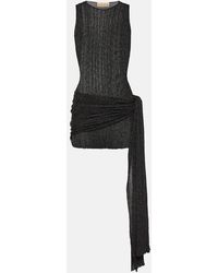 AYA MUSE - Keefe Draped Lame Minidress - Lyst