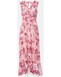 Poupette - Chiara Floral Cotton Maxi Dress - Lyst