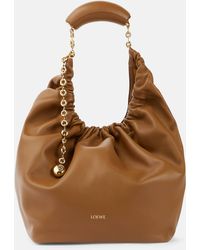 Loewe - Squeeze Medium Leather Shoulder Bag - Lyst