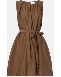 Velvet - Margot Cotton And Silk Voile Minidress - Lyst