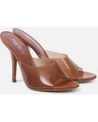Paris Texas - Lorena 100 Pvc And Leather Mules - Lyst
