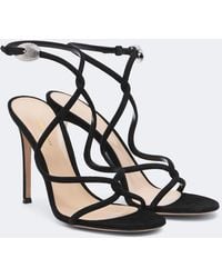 Gianvito Rossi - Jungle Mamba Embellished Suede Sandals - Lyst