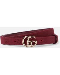 Gucci - Guertel Gg Marmont Aus Canvas - Lyst