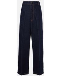 Victoria Beckham - High-Rise Wide-Leg Jeans - Lyst