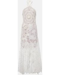 Oscar de la Renta - Crochet Guipure Lace Gown - Lyst