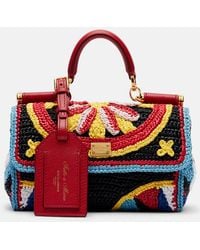 Dolce & Gabbana - My Sicily Mini Crochet Top-Handle Bag - Lyst