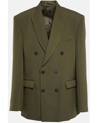 Wardrobe NYC - Double-breasted Virgin Wool Blazer - Lyst