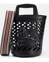 Etro - Coffa Leather Bucket Bag - Lyst