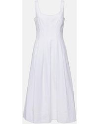 Proenza Schouler - Label Shelby Cotton Midi Dress - Lyst