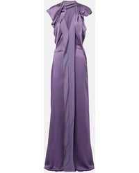 Victoria Beckham - Robe Aus Satin - Lyst