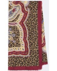 Etro - Printed Modal And Cashmere Scarf - Lyst